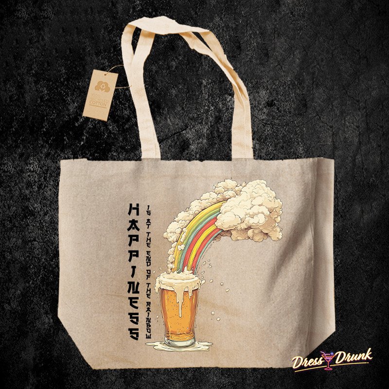 Tote Bag Happiness is at the end of the Rainbow Tote Bag Happiness is at the end of the Rainbow